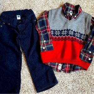 Janie and Jack toddler size 2T boys outfit